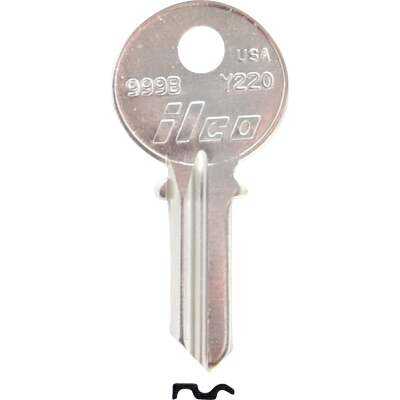 ILCO Yale Nickel Plated House Key, Y220 / 999B (10-Pack)