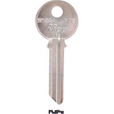 ILCO Yale Nickel Plated House Key, Y78 / 998GA (10-Pack)
