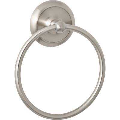 Home Impressions Aria Brushed Nickel Towel Ring
