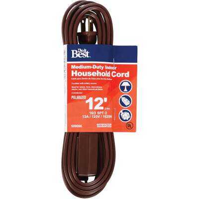 Do it Best 12 Ft. 16/2 Brown Cube Tap Extension Cord